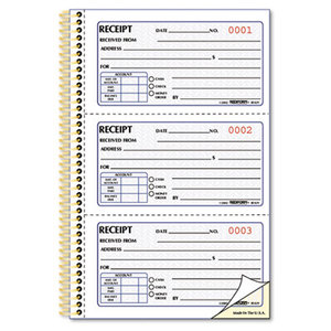 Money Receipt Book, 2 3/4 x 5, Two-Part Carbonless, 225 Sets/Book by REDIFORM OFFICE PRODUCTS