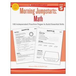Scholastic 546418 Morning Jumpstart Series Book, Math, Grade 5 by SCHOLASTIC INC.