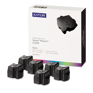 Katun Corporation 39387 KAT39387 C2424 Compatible, 108R00664 Solid Ink, 6800 Yield, 6/Box, Black by KATUN CORPORATION