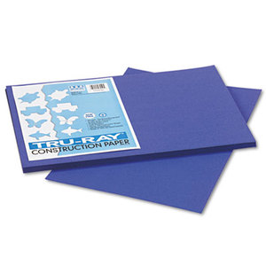 Tru-Ray Construction Paper, 76 lbs., 12 x 18, Royal Blue, 50 Sheets/Pack by PACON CORPORATION
