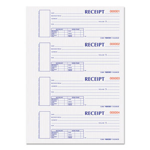 REDIFORM OFFICE PRODUCTS S1654N-CR Hardcover Numbered Money Receipt Book, 2 3/4 x 6-7/8, Two-Part, 300 Forms by REDIFORM OFFICE PRODUCTS