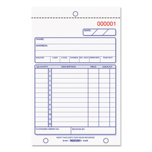 REDIFORM OFFICE PRODUCTS 5L528 Sales Book, 4 1/4 x 6 3/8, Carbonless Triplicate, 50 Sets/Book by REDIFORM OFFICE PRODUCTS