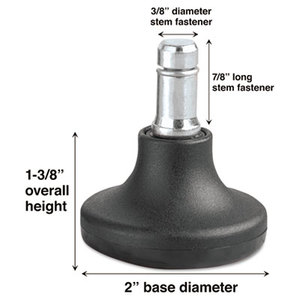 Low Profile Bell Glides, K Stem, 110 lbs./Glide, 5/Set by MASTER CASTER COMPANY