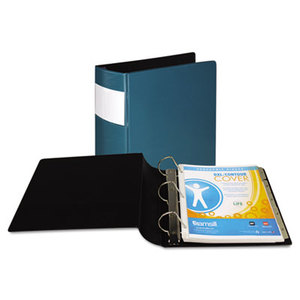 SAMSILL CORPORATION 17688 DXL Heavy-Duty Locking D-Ring Binder With Label Holder, 3" Cap, Teal by SAMSILL CORPORATION