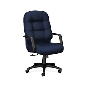 HON COMPANY 2091NT90T 2090 Pillow-Soft Series Executive High-Back Swivel/Tilt Chair, Mariner/Black by HON COMPANY