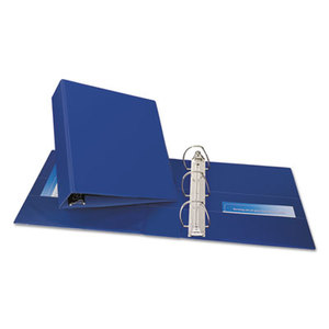 Avery 07700 Durable Binder with Two Booster EZD Rings, 11 x 8 1/2, 3", Blue by AVERY-DENNISON