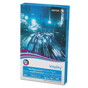 Xerox Corporation 3R2051 Vitality Multipurpose Printer Paper, 8 1/2 x 14, White, 500 Sheets/RM by XEROX CORP.