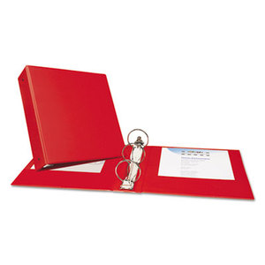 Avery 03608 Economy Non-View Binder with Round Rings, 11 x 8 1/2, 3" Capacity, Red by AVERY-DENNISON