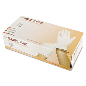 MediGuard Powdered Latex Exam Gloves, Medium, 100/Box by MEDLINE INDUSTRIES, INC.