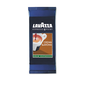 Espresso Point Cartridges, Crema Aroma Arabica/Robusta, .25oz, 100/Box by LAVAZZA