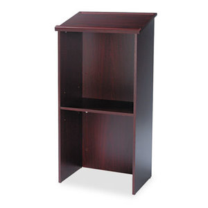 Safco Products 8915MH Stand-Up Lectern, 23w x 15-3/4d x 46h, Mahogany by SAFCO PRODUCTS