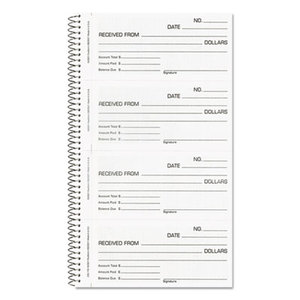 REDIFORM OFFICE PRODUCTS 23L115 Money and Rent Unnumbered Receipt Book, 5 1/2 x 2 3/4, Two-Part, 200 Sets/Book by REDIFORM OFFICE PRODUCTS