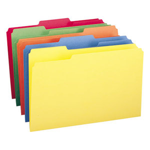 SMEAD MANUFACTURING COMPANY 16943 File Folders, 1/3 Cut Top Tab, Legal, Assorted Colors, 100/Box by SMEAD MANUFACTURING CO.