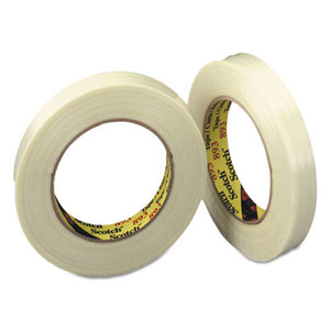 3M 8931 Filament Tape, 24mm x 55m, 3" Core, Clear by 3M/COMMERCIAL TAPE DIV.