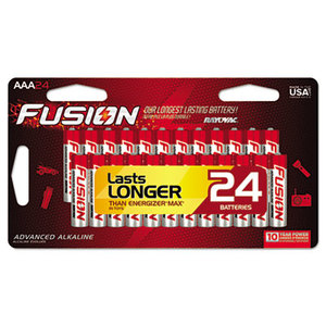 Fusion Performance Alkaline Batteries, AAA, 24/Pk by RAY-O-VAC
