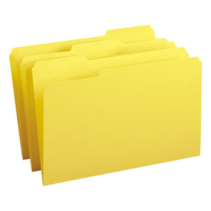 SMEAD MANUFACTURING COMPANY 17943 File Folders, 1/3 Cut Top Tab, Legal, Yellow, 100/Box by SMEAD MANUFACTURING CO.