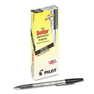 Pilot Corporation 35011 Better Ball Point Stick Pen, Black Ink, .7mm, Dozen by PILOT CORP. OF AMERICA