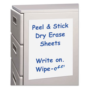 C-Line Products, Inc 57724 Peel and Stick Dry Erase Sheets, 17 x 24, White, 15 Sheets/Box by C-LINE PRODUCTS, INC