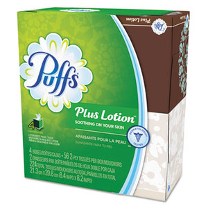 Procter & Gamble 34899 Plus Lotion Facial Tissue, White, 1-Ply, 8 1/5" x 8 2/5", 56/Box, 24/Carton by PROCTER & GAMBLE