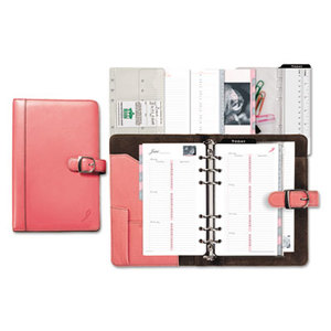 DAYTIMER'S INC. D48437 Pink Ribbon Loose-Leaf Organizer Starter Set, 3 3/4 x 6 3/4, Pink/White by DAYTIMER'S INC.