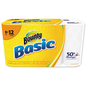 Basic Paper Towels, 5 9/10 x 11, 1-Ply, 66/Roll, 8 Roll/Pack by PROCTER & GAMBLE