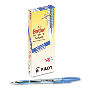 Pilot Corporation 36711 Better Ball Point Stick Pen, Blue Ink, 1mm, Dozen by PILOT CORP. OF AMERICA