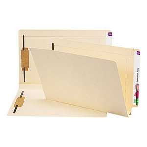 SMEAD MANUFACTURING COMPANY 37276 Heavy W-Fold Expansion Folders, Two Fasteners, End Tab, Legal, Manila, 50/Box by SMEAD MANUFACTURING CO.