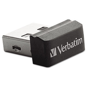 Verbatim America, LLC 97463 Store 'n' Stay USB 2.0 Drive, 8 GB, Black by VERBATIM CORPORATION