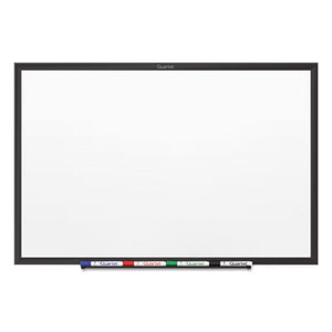 Classic Magnetic Whiteboard, 24 x 18, Black Aluminum Frame by QUARTET MFG.