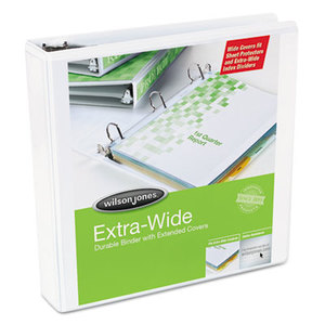 ACCO Brands Corporation W80280 Oversized D-Ring View Binder, 2" Cap, White by WILSON JONES CO.