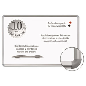 Magne-Rite Magnetic Dry Erase Board, 36 x 48 White, Silver Frame by BALT INC.