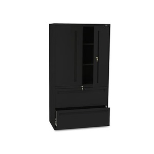 HON COMPANY 785LSP 700 Series Lateral File w/Storage Cabinet, 36w x 19-1/4d, Black by HON COMPANY