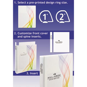 Avery 7771118600 Designer View Binder w/Slant Rings, 1" Cap, White/Digital Smoke by AVERY-DENNISON