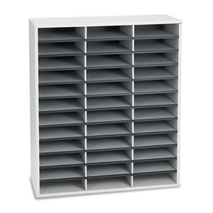 Literature Organizers, 36 Sections Letter, 29 x 11 7/8 x 34 11/16, Dove Gray by FELLOWES MFG. CO.