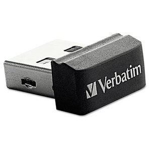 Verbatim America, LLC 97464 Store 'n' Stay USB 2.0 Drive, 16 GB, Black by VERBATIM CORPORATION