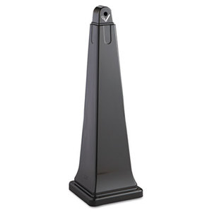 RUBBERMAID COMMERCIAL PROD. RCP 2570-88 BLA GroundsKeeper Cigarette Waste Collector, Pyramid, Plastic/Steel, Black by RUBBERMAID COMMERCIAL PROD.