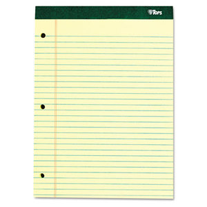 Tops Products 63378 Double Docket Pad, Extra Stiff Back, 8 1/2 x 11 3/4, Canary, 100 Sheets by TOPS BUSINESS FORMS