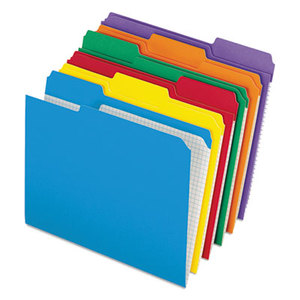 Cardinal Brands, Inc R15213ASST Reinforced Top Tab File Folders, 1/3 Cut, Letter, Assorted, 100/Box by ESSELTE PENDAFLEX CORP.