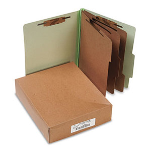 ACCO Brands Corporation A7015048 Pressboard 25-Pt Classification Folders, Letter, 8-Section, Leaf Green, 10/Box by ACCO BRANDS, INC.