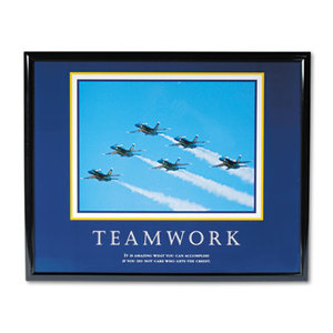"Teamwork" (Jets) Framed Motivational Print, 30 x 24 by ADVANTUS CORPORATION