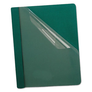 ESSELTE CORPORATION 58817 Premium Paper Clear Front Cover, 3 Fasteners, Letter, Green, 25/Box by ESSELTE PENDAFLEX CORP.