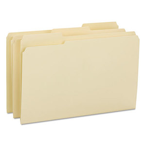 SMEAD MANUFACTURING COMPANY 15434 File Folders, 1/3 Cut Reinforced Tab, Legal, Manila, 100/Box by SMEAD MANUFACTURING CO.