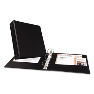 Avery 03501 Economy Non-View Binder with Round Rings, 11 x 8 1/2, 2" Capacity, Black by AVERY-DENNISON