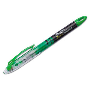 Accent Liquid Pen Style Highlighter, Chisel Tip, Fluorescent Green, Dozen by SANFORD