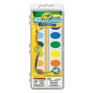 Washable Watercolor Paint, 16 Assorted Colors by BINNEY & SMITH / CRAYOLA