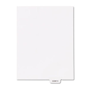 Kleer-Fax, Inc 81143 80000 Series Legal Index Dividers, Bottom Tab, Printed "Exhibit D", 25/Pack by KLEER-FAX