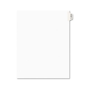 Avery-Style Preprinted Legal Side Tab Divider, Exhibit U, Letter, White, 25/Pack by AVERY-DENNISON