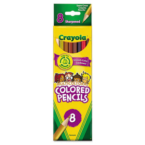 BINNEY & SMITH / CRAYOLA 684208 Multicultural Colored Woodcase Pencils, 3.3 mm, 8 Assorted Colors/Set by BINNEY & SMITH / CRAYOLA