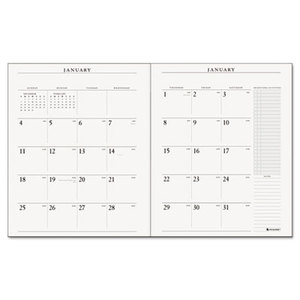 AT-A-GLANCE 709091014 Executive Monthly Padfolio Refill, 9 x 11, White, 2016-2017 by AT-A-GLANCE