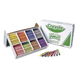 BINNEY & SMITH / CRAYOLA 528389 Jumbo Classpack Crayons, 25 Each of 8 Colors, 200/Set by BINNEY & SMITH / CRAYOLA